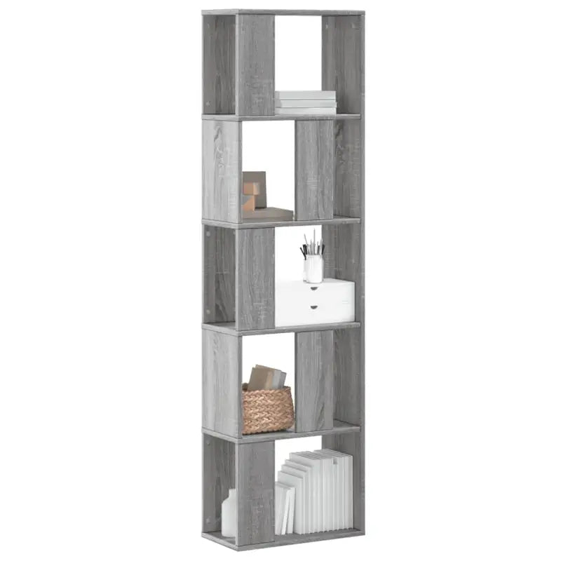 Boekenkast van bewerkt hout voor extra opbergruimte en duurzaamheid - Grijs sonoma / 1 / 45 cm - Boekenkasten