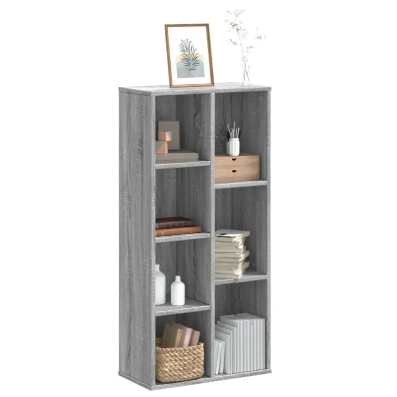 Boekenkast van bewerkt hout voor extra opbergruimte in huis of kantoor - Grijs sonoma / 1 - Boekenkasten