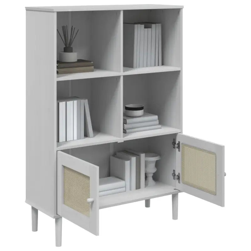 Boekenkast van massief grenenhout met decoratieve uitstraling - Boekenkasten