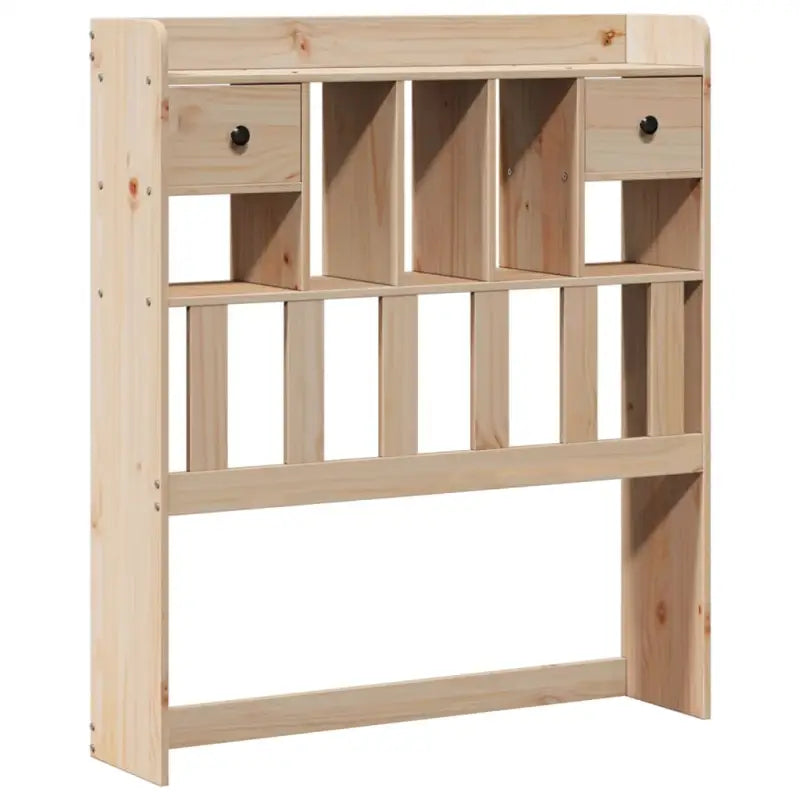 Boekenkastbed in massief grenenhout met grote totale afmetingen - Bedden & bedframes