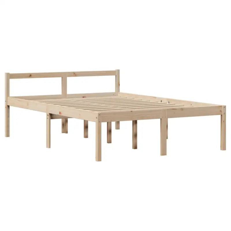 Boekenkastbed in massief grenenhout met ideale totale afmetingen - Bedden & bedframes