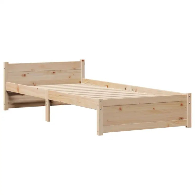 Boekenkastbed met massief grenenhout en ideale totale afmetingen - Bedden & bedframes