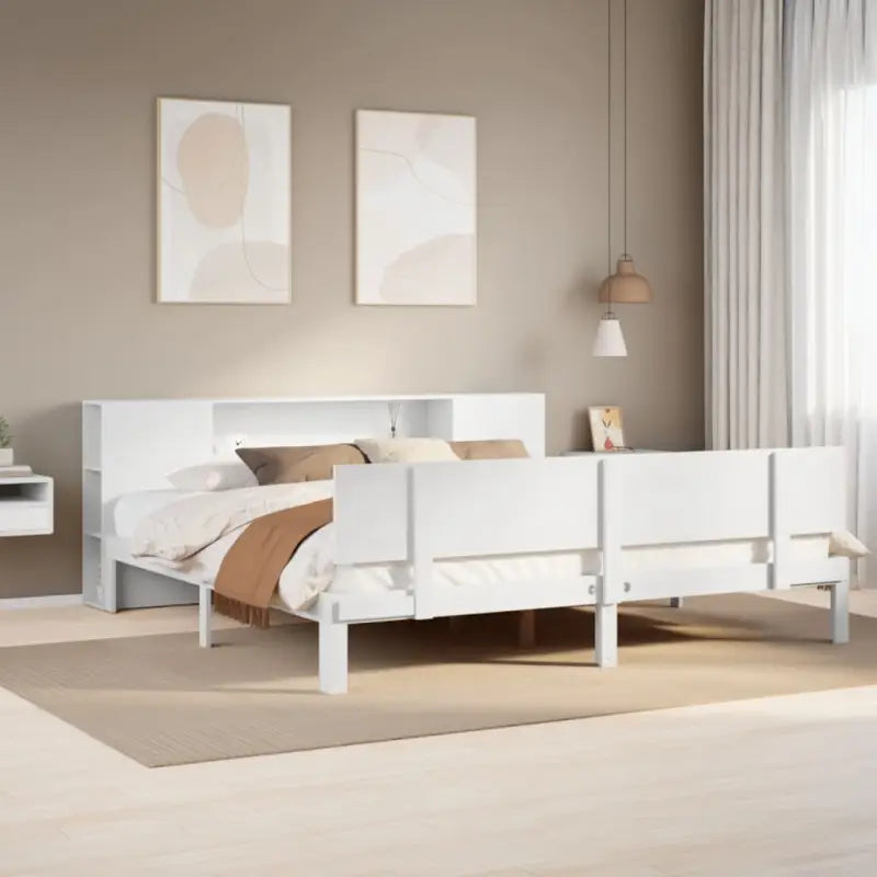 Boekenkastbed van massief grenenhout met aantrekkelijke totale afmetingen - Bedden & bedframes