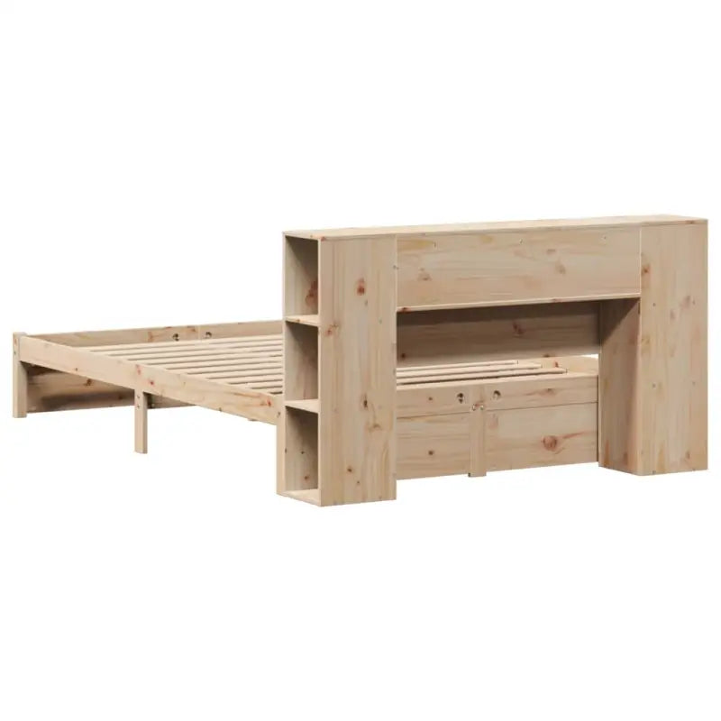 Boekenkastbed van massief grenenhout met ideale totale afmetingen - Bedden & bedframes