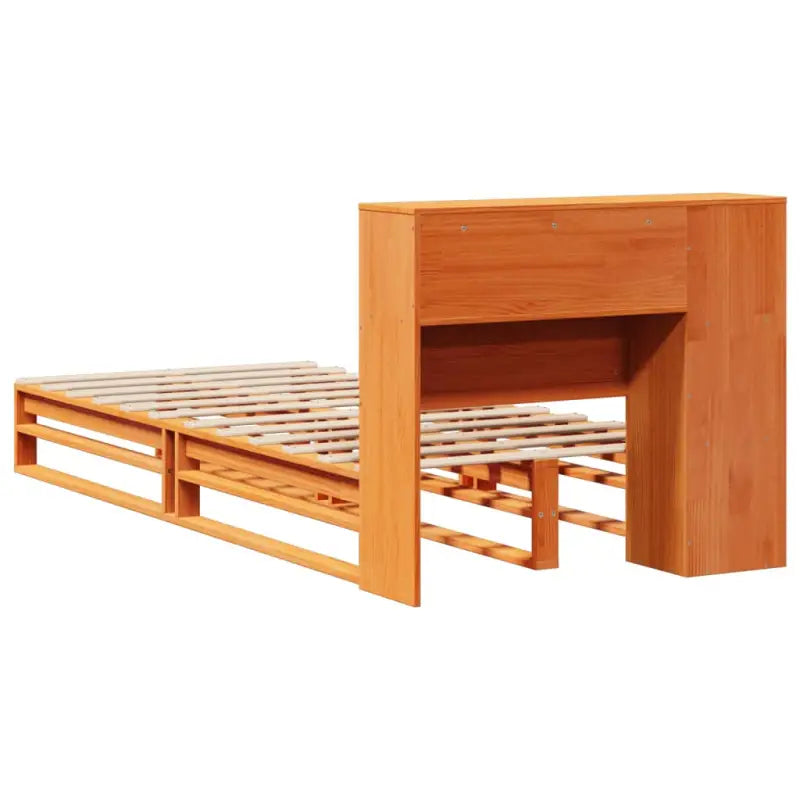 Boekenkastbed van massief grenenhout met ideale totale afmetingen - Bedden & bedframes