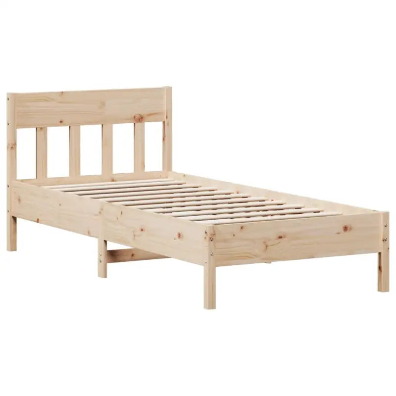 Boekenkastbed van massief grenenhout met ideale totale afmetingen - Bedden & bedframes