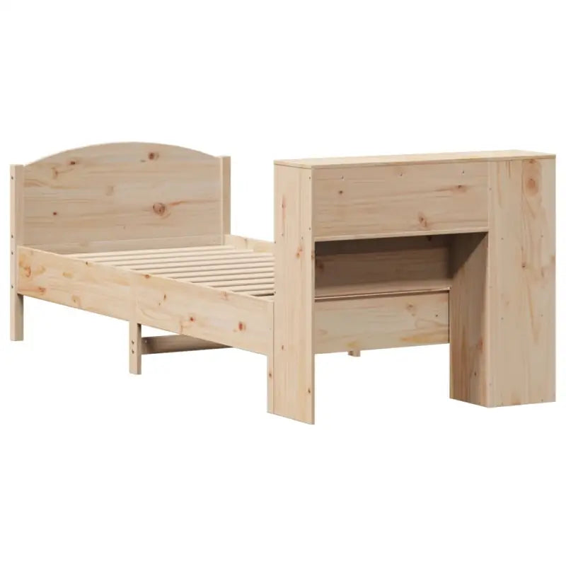 Boekenkastbed van massief grenenhout met ideale totale afmetingen - Bedden & bedframes