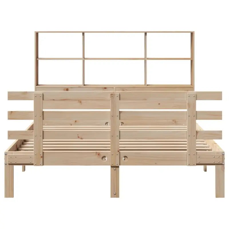 Boekenkastbed van massief grenenhout met ideale totale afmetingen - Bedden & bedframes