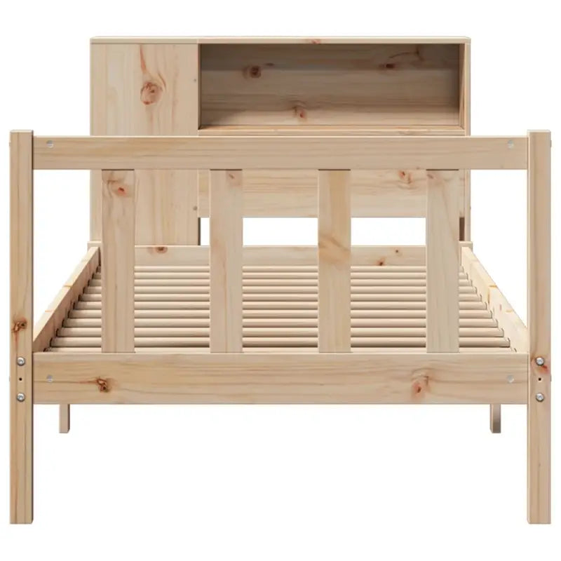 Boekenkastbed van massief grenenhout met optimale totale afmetingen - Bedden & bedframes