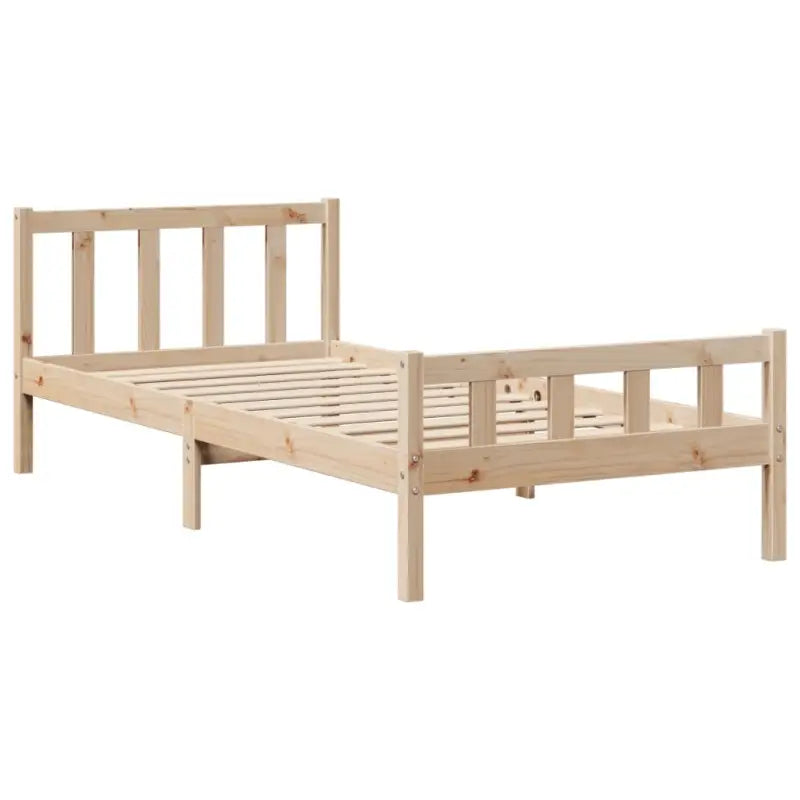 Boekenkastbed van massief grenenhout met optimale totale afmetingen - Bedden & bedframes
