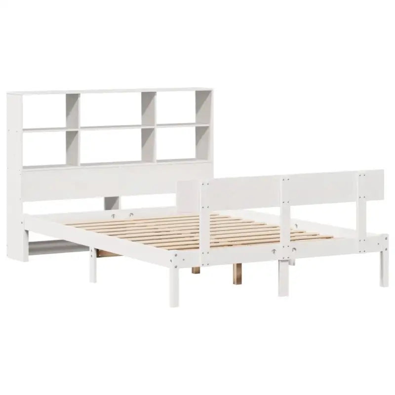 Boekenkastbed van massief grenenhout met optimale totale afmetingen - Bedden & bedframes