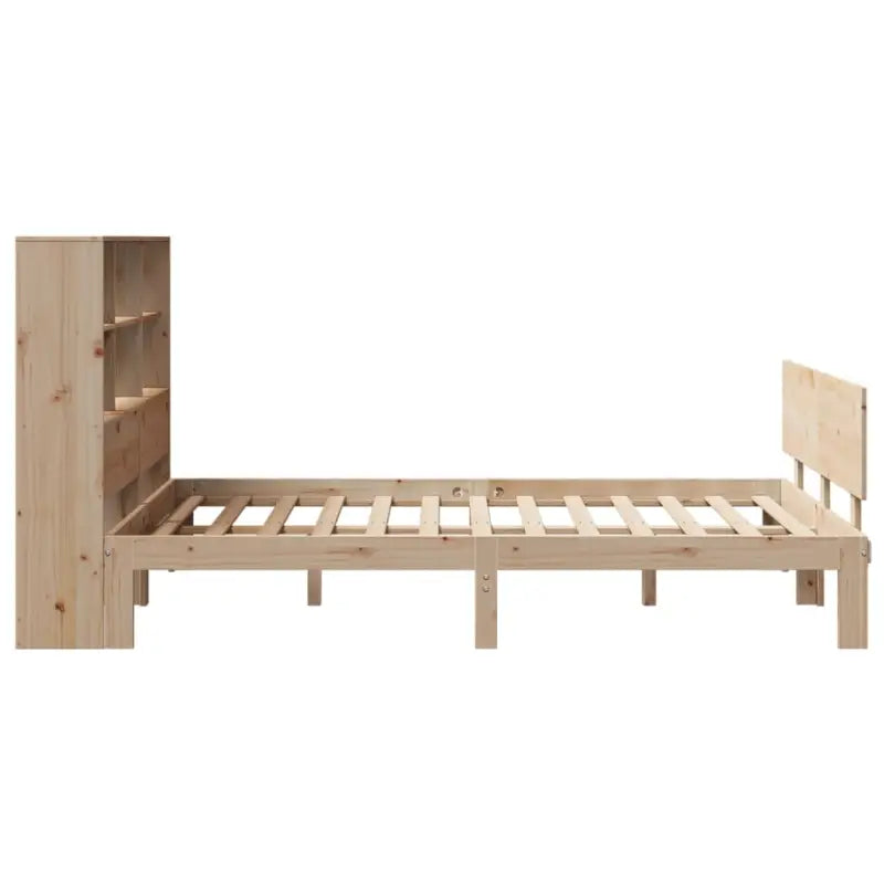 Boekenkastbed van massief grenenhout met optimale totale afmetingen - Bedden & bedframes