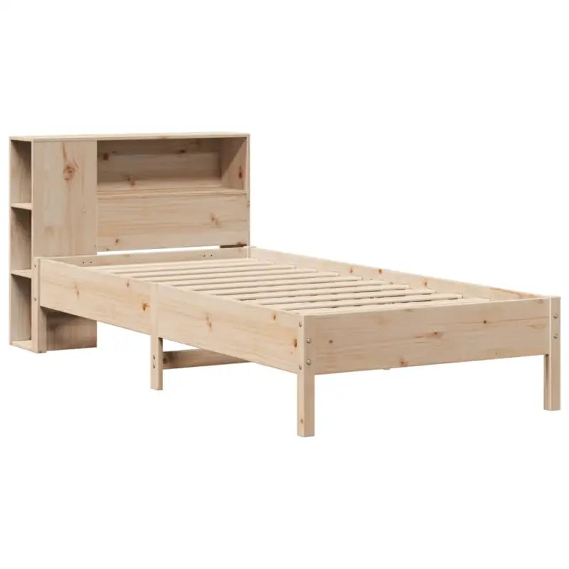 Boekenkastbed van massief grenenhout met optimale totale afmetingen - Bedden & bedframes