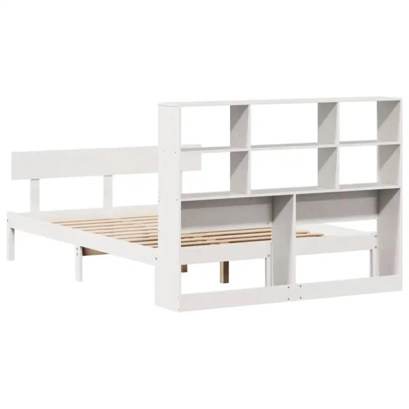 Boekenkastbed van massief grenenhout met optimale totale afmetingen - Bedden & bedframes