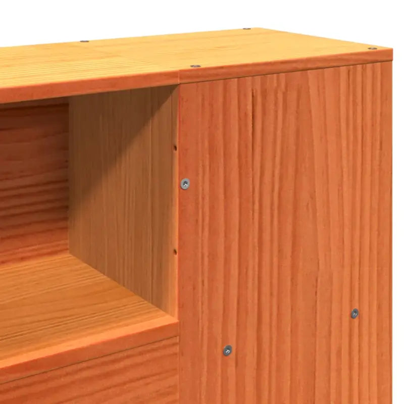 Boekenkastbed van massief grenenhout met optimale totale afmetingen - Bedden & bedframes