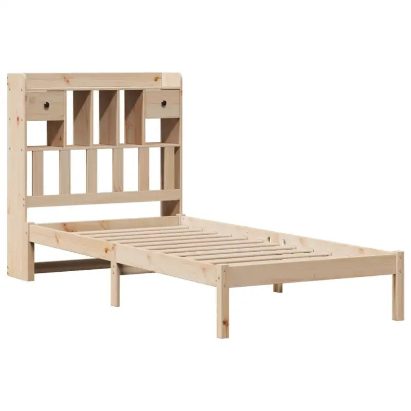 Boekenkastbed van massief grenenhout met optimale totale afmetingen - Bedden & bedframes