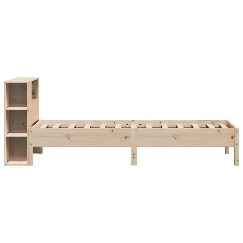 Boekenkastbed van massief grenenhout met optimale totale afmetingen - Bedden & bedframes