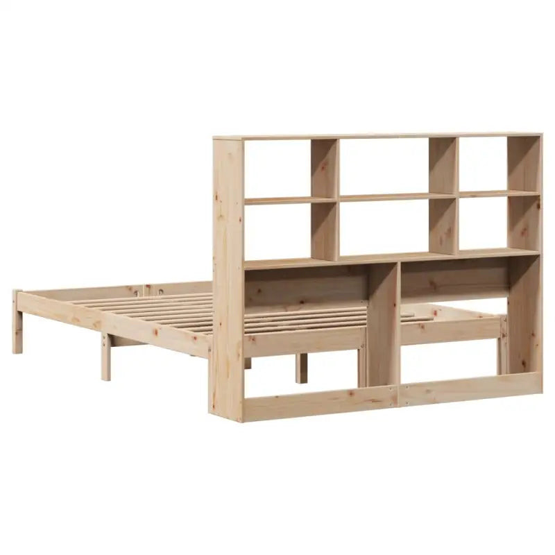 Boekenkastbed van massief grenenhout met optimale totale afmetingen - Bedden & bedframes
