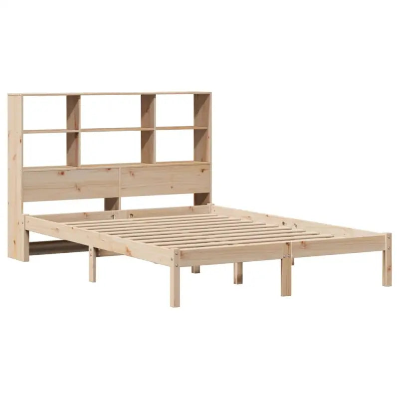 Boekenkastbed van massief grenenhout met optimale totale afmetingen - Bedden & bedframes