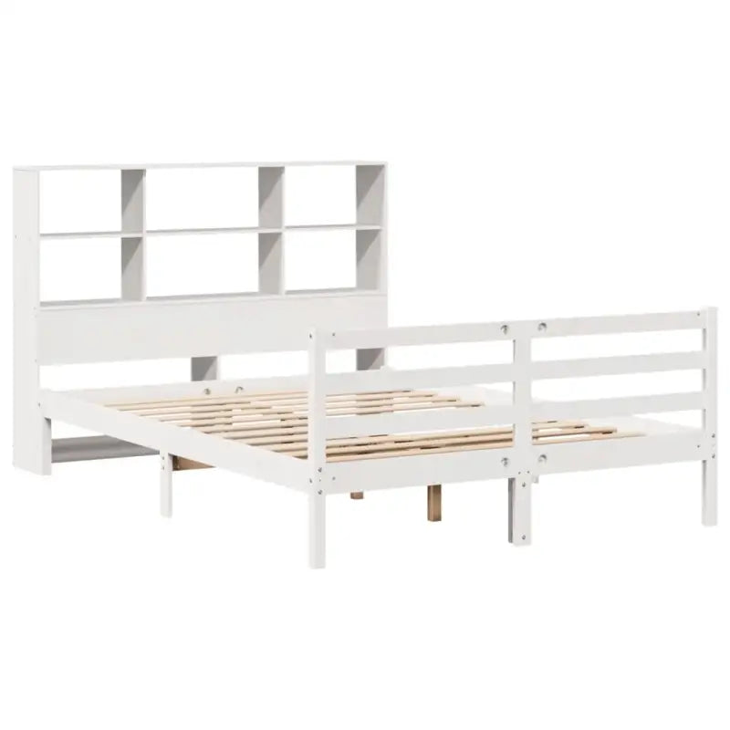 Boekenkastbed van massief grenenhout met optimale totale afmetingen - Bedden & bedframes