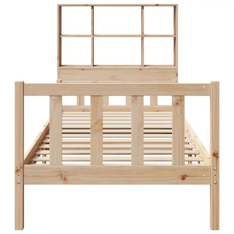 Boekenkastbed van massief grenenhout met optimale totale afmetingen - Bedden & bedframes