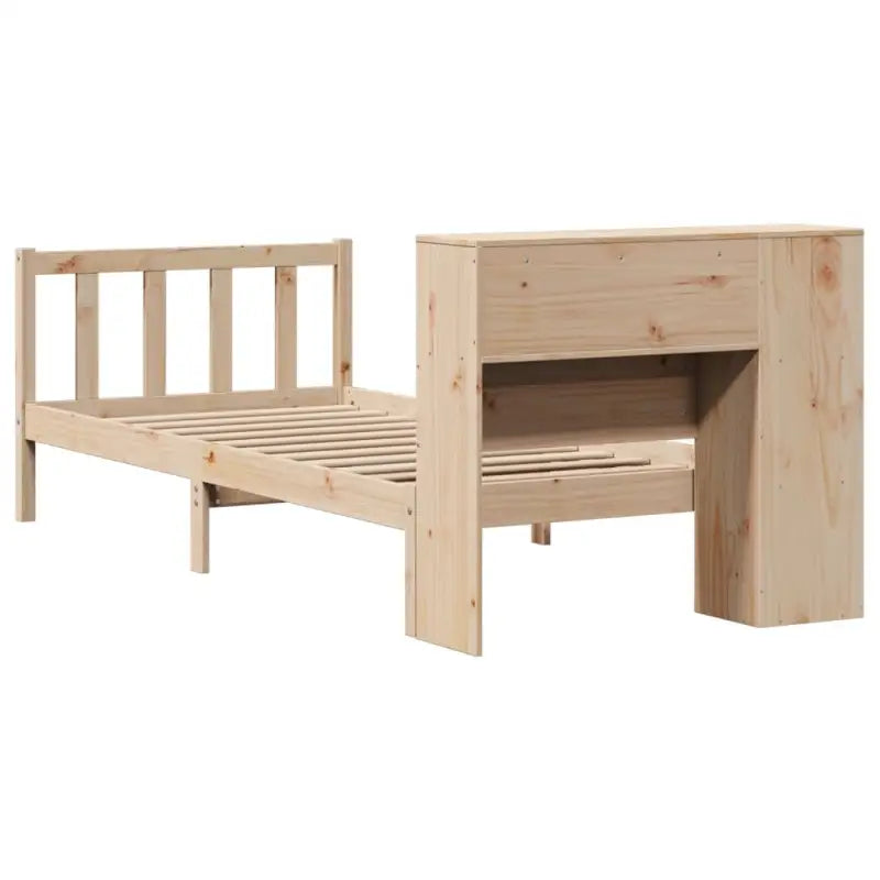 Boekenkastbed van massief grenenhout met optimale totale afmetingen - Bedden & bedframes