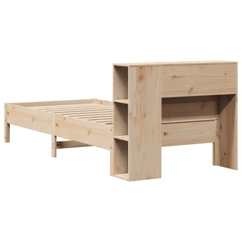Boekenkastbed van massief grenenhout met optimale totale afmetingen - Bedden & bedframes