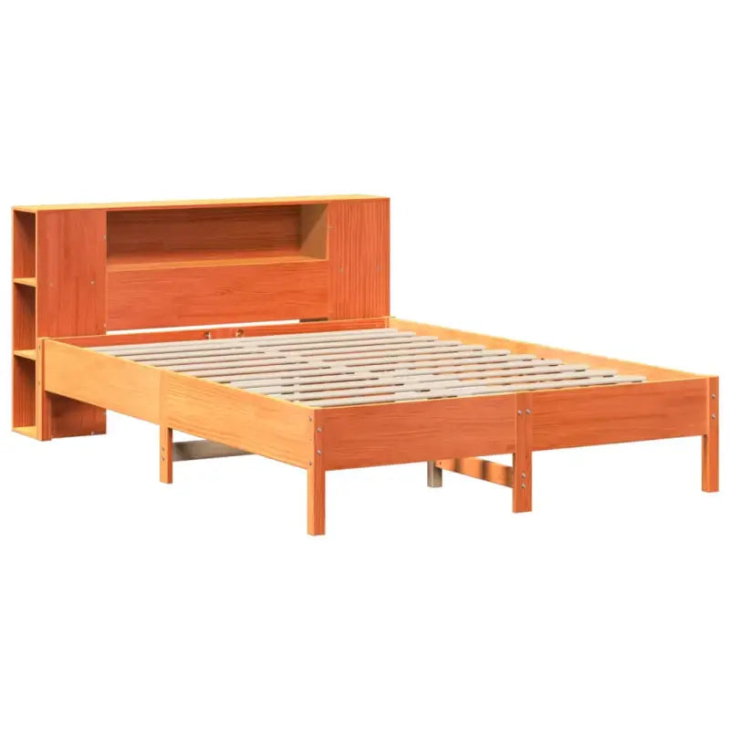 Boekenkastbed van massief grenenhout met optimale totale afmetingen - Bedden & bedframes