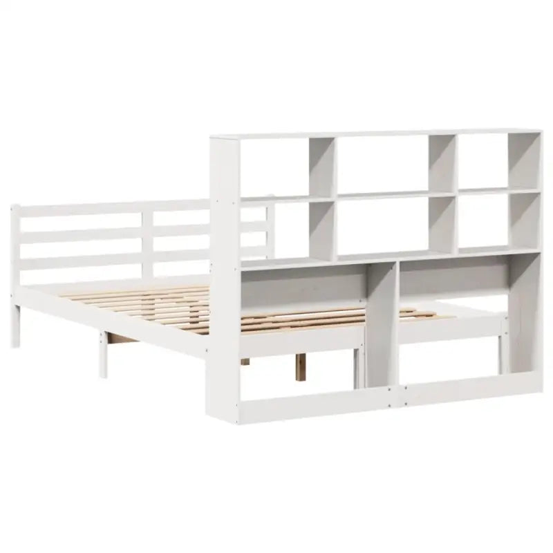 Boekenkastbed van massief grenenhout met optimale totale afmetingen - Bedden & bedframes