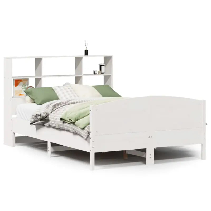 Boekenkastbed van massief grenenhout met optimale totale afmetingen - Bedden & bedframes