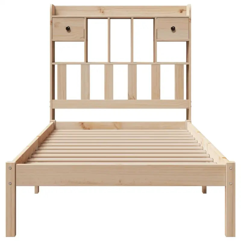 Boekenkastbed van massief grenenhout met optimale totale afmetingen - Bedden & bedframes