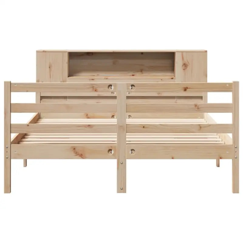 Boekenkastbed van massief grenenhout met perfecte totale afmetingen - Bedden & bedframes
