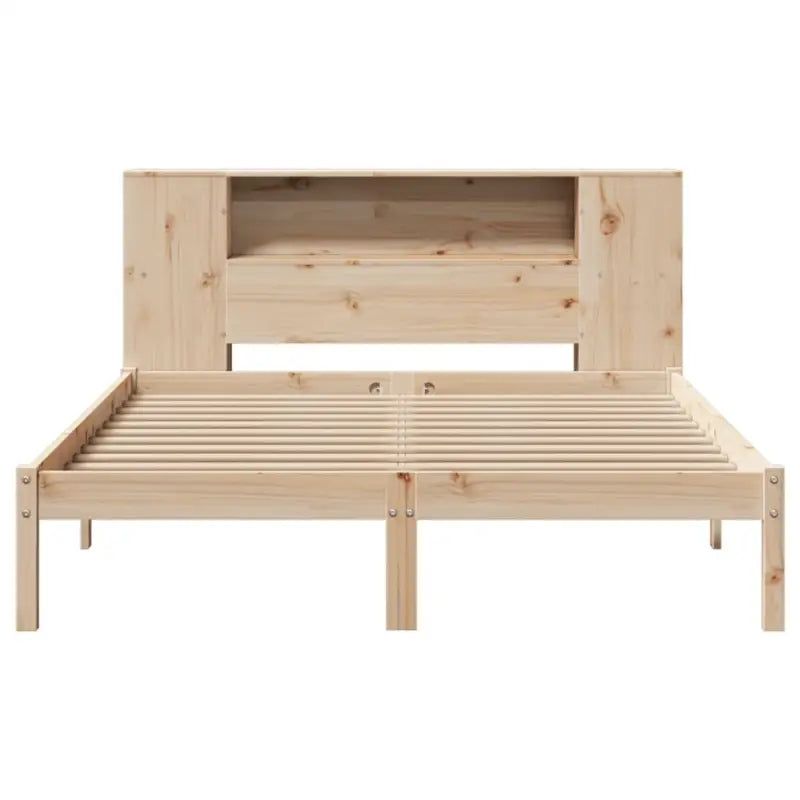 Boekenkastbed van massief grenenhout met perfecte totale afmetingen - Bedden & bedframes