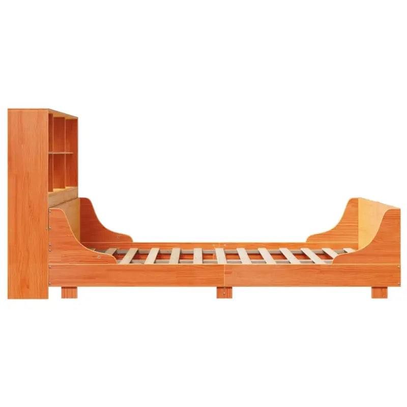 Boekenkastbed van massief grenenhout met perfecte totale afmetingen - Bedden & bedframes