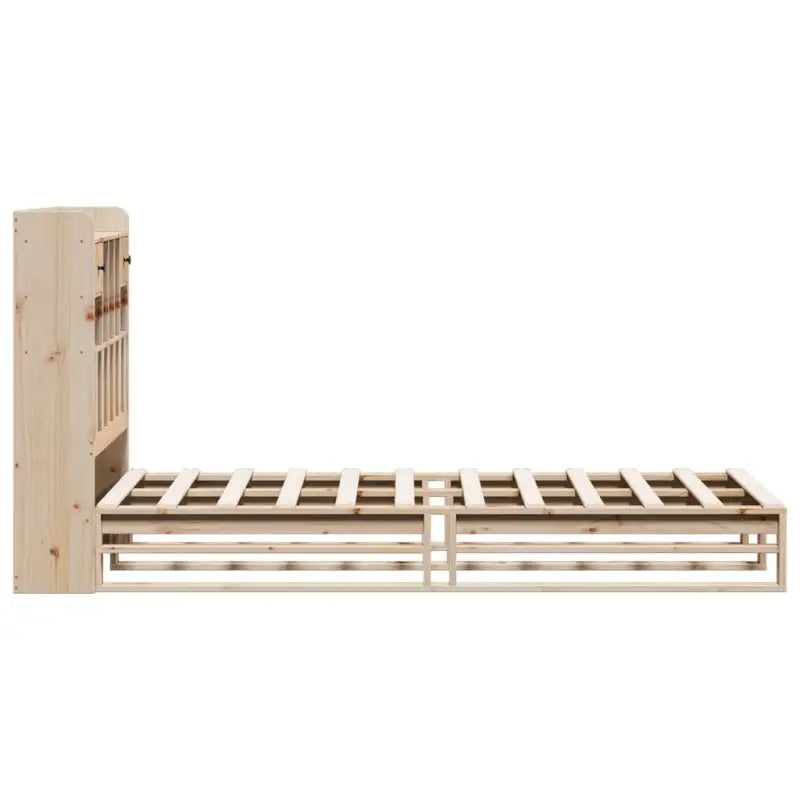 Boekenkastbed van massief grenenhout met praktische totale afmetingen - Bedden & bedframes