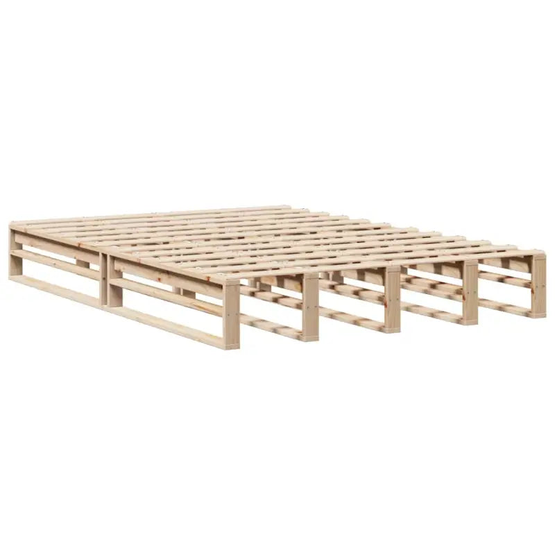 Boekenkastbed van massief grenenhout met praktische totale afmetingen - Bedden & bedframes