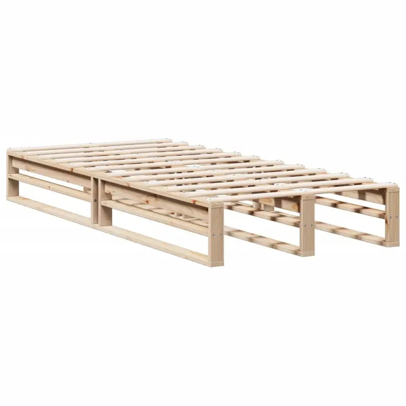 Boekenkastbed van massief grenenhout met praktische totale afmetingen - Bedden & bedframes