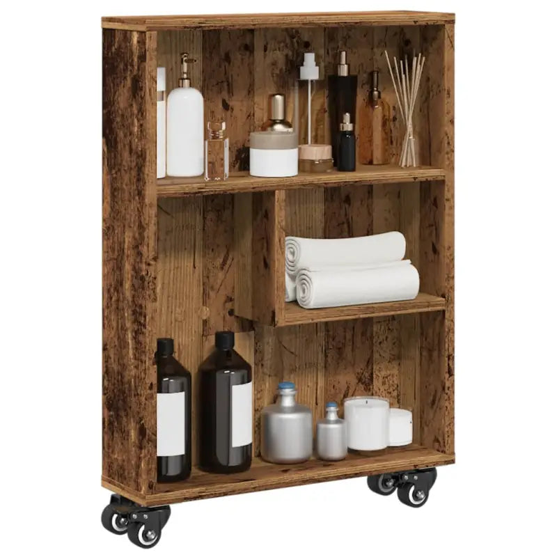 Boekenkasten met open kant van bewerkt hout voor interieur - Boekenkasten