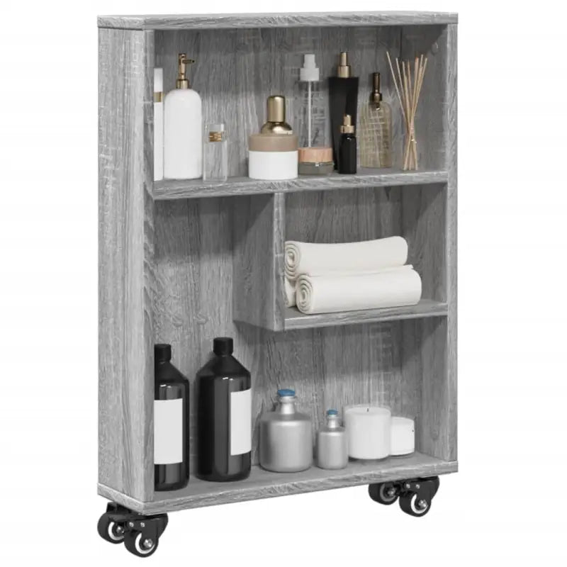 Boekenkasten met open kant van bewerkt hout voor interieur - Grijs sonoma / 1 - Boekenkasten