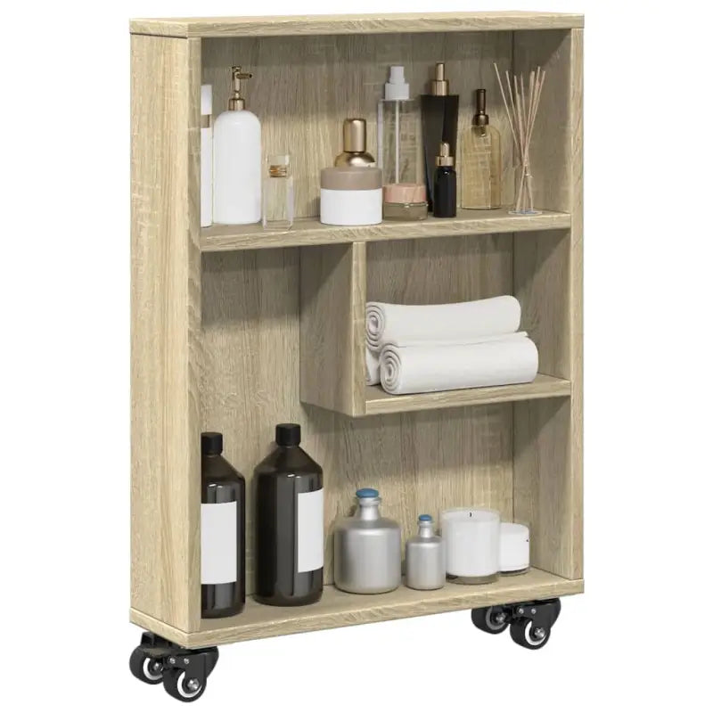 Boekenkasten met open kant van bewerkt hout voor interieur - Sonoma eiken / 1 - Boekenkasten