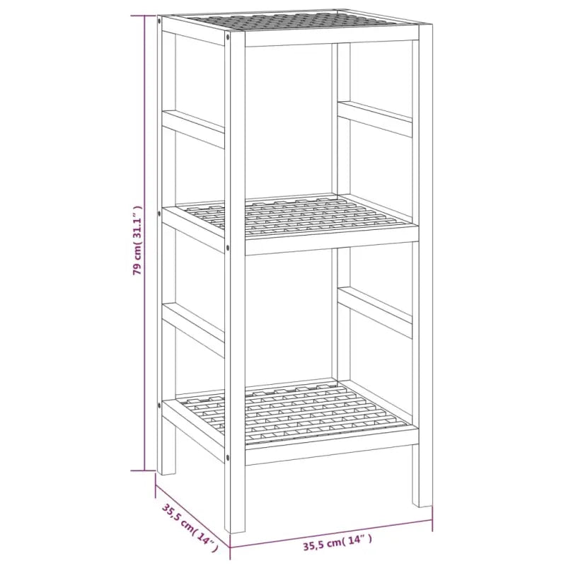 Boekenkasten van massief walnotenhout voor badkamer - Boekenkasten