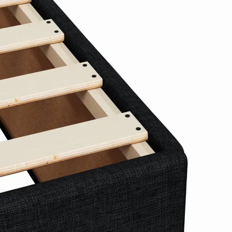 Boxspring met ademend vermogen en duurzaam zwart materiaal - Bedden & bedframes