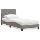 Boxspring nodig voor optimaal slaapcomfort met ademend vermogen - Taupe / 90 x 190 cm - Bedden & bedframes