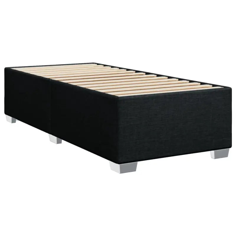 Boxspringbed met ademend vermogen en duurzaam zwart materiaal - Bedden & bedframes