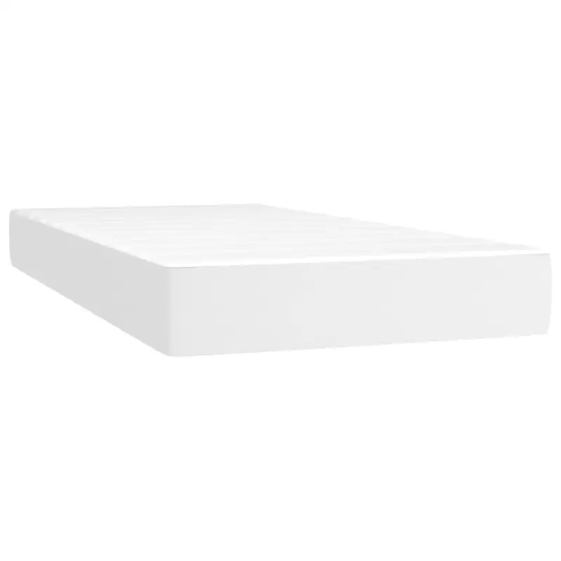 Boxspringbed met hoogwaardig kunstleer en wit materiaal voor rustslaap - Bedden & bedframes
