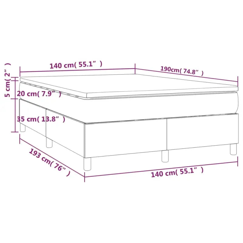 Boxspringbed met multiplex lattenbodem en zwart materiaal voor comfortabele slaap - Bedden & bedframes