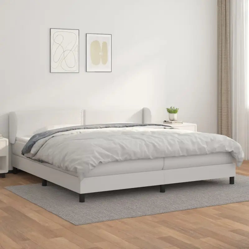 Boxspringbed met zwart materiaal en schuim afmetingen voor ultiem slaapcomfort - Grijs / 200 x 200 cm / knoppwn