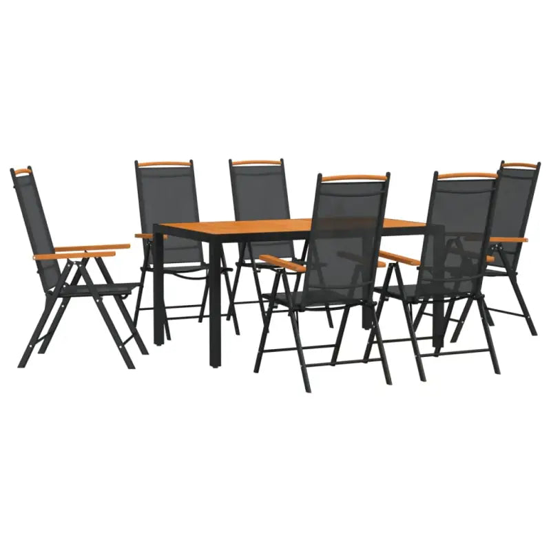 Bruin materiaal tuinset met gepoedercoat aluminium voor terras en tuin - Tuinsets