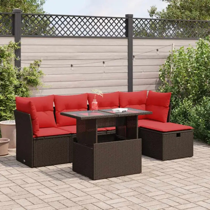 Bruin tuinset met gepoedercoat staal en waterdichte tas voor buitengebruik - Bruin / met opbergruimte - Tuinsets