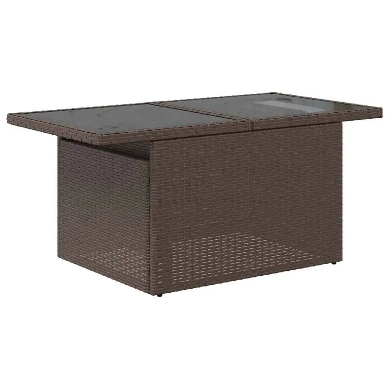 Bruine loungeset met gepoedercoat staal en waterdichte tas voor buiten - Tuinsets